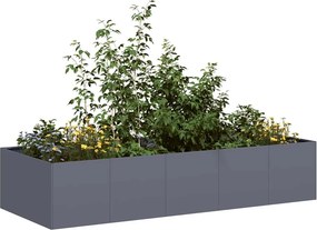 vidaXL Ζαρντινιέρα Ανθρακί 200x80x40 εκ. από Χάλυβα