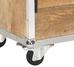 vidaXL Ντουλάπθ με 2 Πόρτες 70 x 30 x 69 εκ. από Μασίφ Ξύλο Μάνγκο