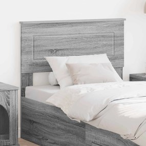 vidaXL Κεφαλάρι Γκρίζο Σονομα Επεξεργασμένο ξύλο