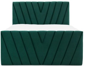 Επενδυμένο κρεβάτι Alba-Prasino-140 x 200