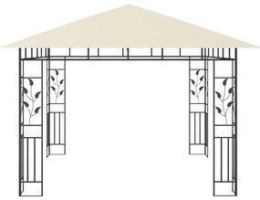 vidaXL Κιόσκι με Αντικουνουπικό Δίχτυ Κρεμ 3x3x2,73 μ. 180 γρ./μ²