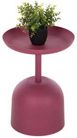 Τραπέζι Βοηθητικό Delbel HM4262.06 Στρογγυλό Φ36x49cm Pink Μέταλλο