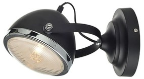 Φωτιστικό Τοίχου ML306131WBK Black Metal, Glass