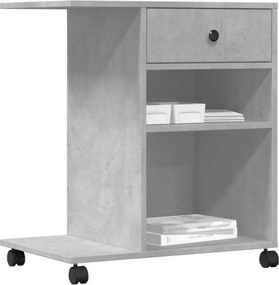 vidaXL Βάση Εκτυπωτή με Ρόδες Γκρι Σκυρ. 60x40x68,5 εκ.
