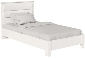 Κρεβάτι Olympus (Για Στρώμα 100x200cm) 123-000208 203x107,5x102cm White Μονό