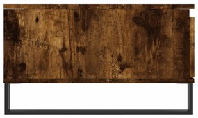vidaXL Τραπεζάκι Σαλονιού Καπνιστή Δρυς 90x60x35εκ. Επεξεργασμ. Ξύλο