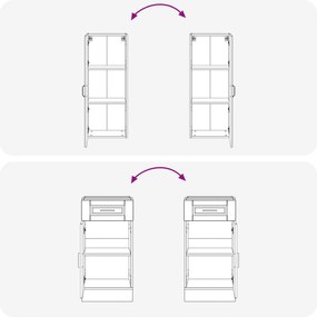 vidaXL Μονάδα κουζίνας PORTO 8 pcs Λευκό Επεξεργασμένο Ξύλο