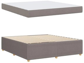 vidaXL Σκελετός κρεβατιού με στρώμα Taupe 180 x 200 cm ύφασμα