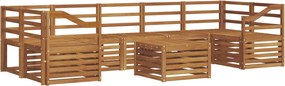 vidaXL Σετ Καναπέ 8 pcs Φυσικό Στερεό Ξύλο Ακακίας