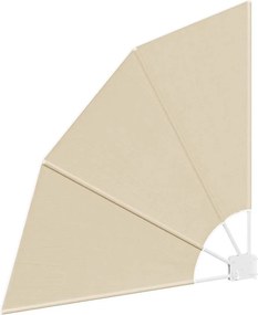 vidaXL Αδιάφανο σκίαστρο μπαλκονιού Μπεζ 115 x 115 εκ Πολυεστέρας
