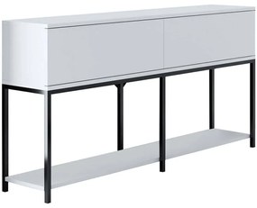 Κονσόλα Lord 618BLY1209 150x30x80cm Black-White Particle Board, Metal