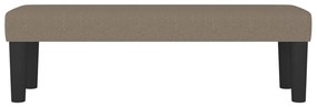 vidaXL Πάγκος Taupe 100x30x30 εκ. Υφασμάτινος