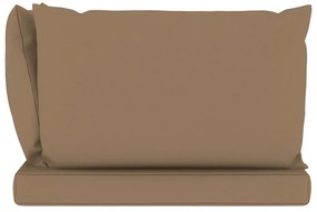 vidaXL Μαξιλάρια Καναπέ Παλέτας 3 τεμ. Taupe Υφασμάτινα