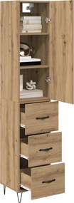 vidaXL Highboard Artisan Oak 34,5 x 34 x 90 εκ. Επεξεργασμένο ξύλο