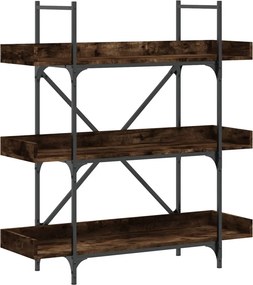 vidaXL Βιβλιοθήκη 3 Επιπέδων Καπν. Δρυς 100x33x108,5 εκ. Επεξεργ. Ξύλο
