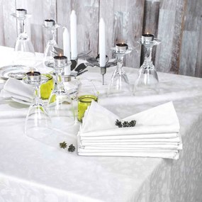 Τραπεζομάντηλο Bensimon White Ρυθμός 140Χ140 Satin