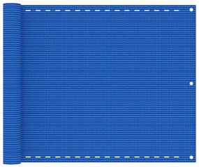 Διαχωριστικό Βεράντας Μπλε 75x400 εκ. από HDPE - Μπλε