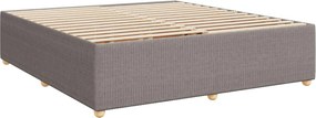 vidaXL Κρεβάτι box spring με στρώμα Taupe 180 x 200 cm Ύφασμα