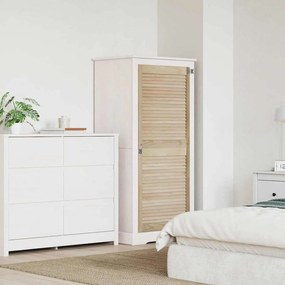 vidaXL Πόρτα Ντουλάπας Φυσικό 140.5 x 2.1 x 49.5 cm Μασίφ ξύλο πεύκου