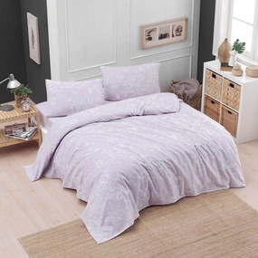 Παπλωματοθήκη Φανελένια Jennifer (Σετ 3τμχ) Purple Ρυθμός Queen Size 230x250cm 100% Cotton Flannel