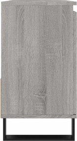 vidaXL Ντουλάπι Μπάνιου Γκρι Sonoma 65x33x60 εκ. Επεξεργασμένο Ξύλο