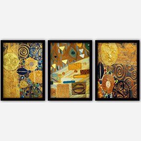 Κάδρα (Σετ 3Τμχ) 364LUL1330 35x45cm Multi Wallity Κάθετοι Plastic,Mdf
