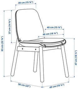 VEDBO/VEDBO τραπέζι και 4 καρέκλες 193.068.83