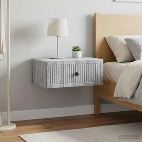 VidaXL Κομοδίνο 2 τεμ. Γκρι Sonoma 49 x 34,5 x 20 εκ.