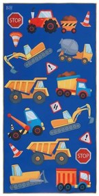 Beauty Home Πετσέτα θαλάσσης διπλής όψης παιδική Microfiber Αrt 2261 Μπλε