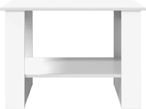 vidaXL Τραπεζάκι σαλονιού Λευκό 72 x 50 x 50 εκ. Επεξεργασμένο ξύλο