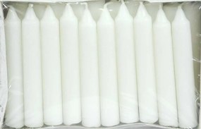 Σετ 20 τεμ. Κεράκια Άσπρα Ø15mm x h9cm 236928