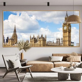 Πίνακας σε Plexiglass με Θέμα &#8220;Big Ben – Houses of Parliament&#8221; σε ξύλινη Κορνίζα - 80cmx50cm