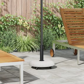 vidaXL Φορητή βάση ομπρέλας για πόλους 37/42/52/58mm λευκού σκυροδέματος