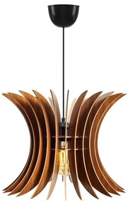 Φωτιστικό Οροφής 390FLH1514 Φ35x65cm 1xE27 40W Walnut Opviq