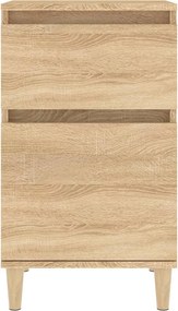 vidaXL Κομοδίνα 2 τεμ. Sonoma Δρυς 40x35x70 εκ.