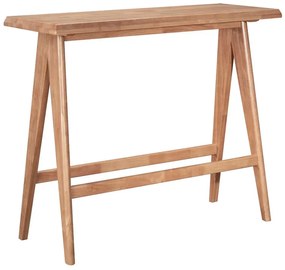 Τραπέζι Bar Winslow pakoworld ξύλο rubberwood ανοικτό καρυδί 120x45x100εκ