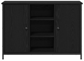 vidaXL Μπουφές Μαύρος Δρυς 100x35x70 εκ. Επεξεργασμένο Ξύλο και Μέταλλο