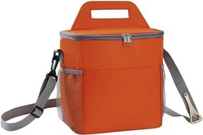 Τσάντα Φαγητού Ισοθερμική 9lt Oxford Orange Amber 23x16x24εκ. AM3007-5