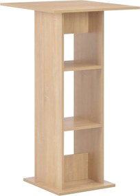 vidaXL Τραπέζι Μπαρ Χρώμα Δρυός 60 x 60 x 110 εκ.