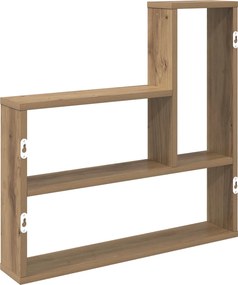 vidaXL Ράφι Τοίχου Artisan Δρυς 60 x 11 x 60 εκ. Επεξεργασμένο Ξύλο