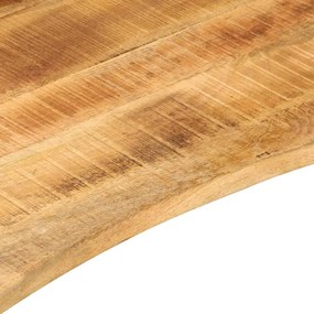 vidaXL Επιφάνεια Γραφείου Καμπύλη 80x60x2,5 εκ Μασίφ Ακατ. Μάνγκο