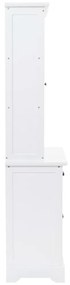 vidaXL Βιτρίνα Σαλονιού με 4 Πόρτες 80x40x180 εκ. MDF και Ξύλο Πεύκου