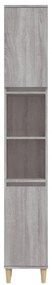 vidaXL Ντουλάπι Μπάνιου Γκρι Sonoma 30x30x190 εκ. Επεξεργασμένο Ξύλο