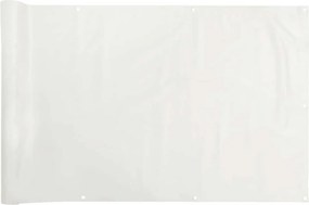 vidaXL Περίφραξη Μπαλκονιού Προστατευτική Λευκή 1000x120 εκ. από PVC