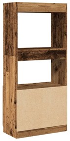 vidaXL Ντουλάπι Όψη Παλαιού Ξύλου 63x33x140 εκ. Επεξεργασμένο Ξύλο