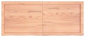 vidaXL Πάγκος Μπάνιου Αν. Καφέ 120x50x(2-4) εκ. Επεξεργ. Μασίφ Ξύλο