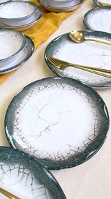 Dinner Set (24 Pieces) Albertus 24YT - White, Anthracite White
Anthracite