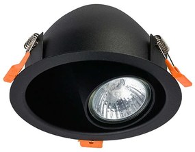 Φωτιστικό Οροφής - Σποτ Dot 8826 Χωνευτό 1xGU10 35W Black Nowodvorski Μέταλλο