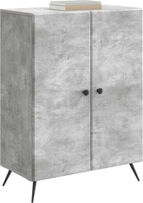 vidaXL Πλαϊνό γραφείο Γκρι Σκυροδέματος 66 x 34,5 x 90 εκ