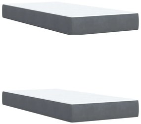 ΚΡΕΒΑΤΙ BOXSPRING ΜΕ ΣΤΡΩΜΑ ΣΚΟΥΡΟ ΓΚΡΙ 200X200 ΕΚ. ΒΕΛΟΥΔΙΝΟ 3287837